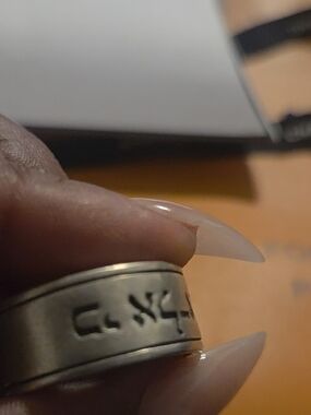 James Avery Silver Engraved Spinner Ring